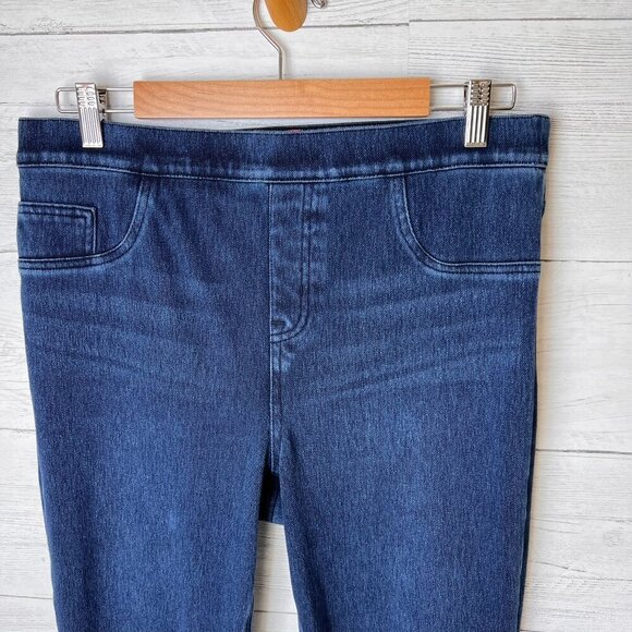 Spanx Pants Womens Size XL Medium Wash Jean-ish Ankle Jeggings Shapewear - Picture 9 of 16